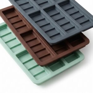 6-Cavity Silicone Chocolate Bar Mold
